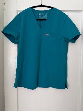 FIGS Teal scrub top in size medium